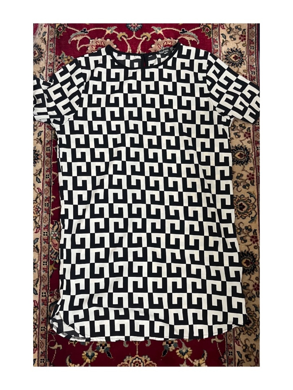 Geometric Boohoo Dress